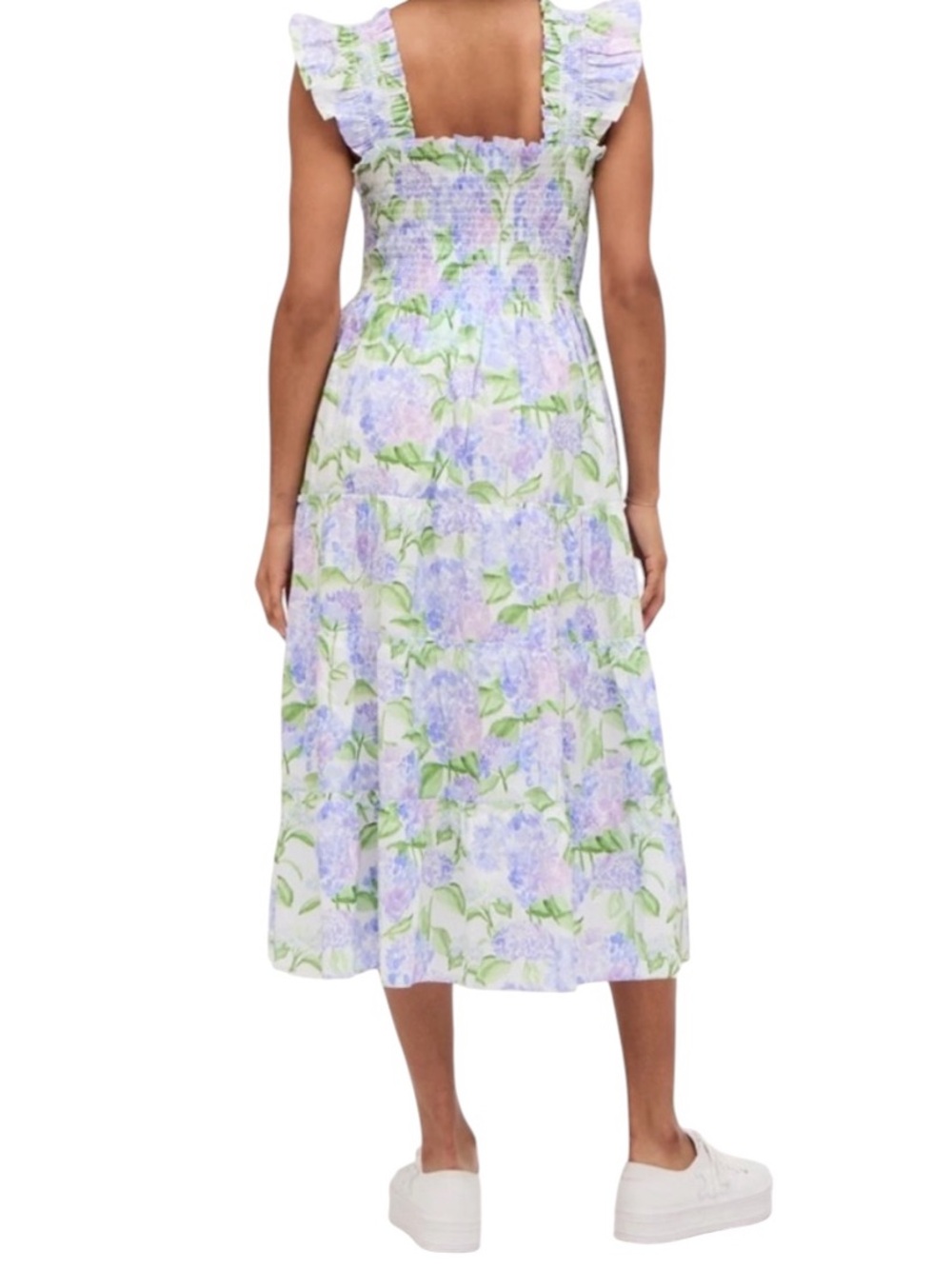 Hill House Ellie Nap Dress. Mrs Alice Blue Hydrangea. S. EUC. - Picture 3 of 6